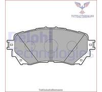LP2487 Kit pastiglie pattini freno Delphi Anteriore per MAZDA 6