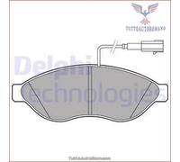 LP2498 Kit pastiglie pattini freno Delphi Anteriore per CITROEN JUMPER II FIAT