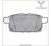 LP2687 Kit pastiglie pattini freno Delphi Posteriore per SUZUKI S-CROSS VITARA