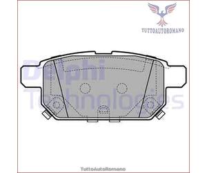 LP2687 Kit pastiglie pattini freno Delphi Posteriore per SUZUKI S-CROSS VITARA