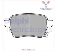LP3246 Kit pastiglie pattini freno Delphi Posteriore per FIAT TIPO 500L