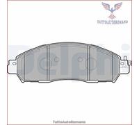 LP3291 Kit pastiglie pattini freno Delphi Anteriore per NISSAN NAVARA NP300 REN