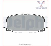 LP3398 Kit pastiglie pattini freno Delphi Posteriore per JEEP COMPASS