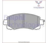 LP3411 Kit pastiglie pattini freno Delphi Anteriore per SUBARU FORESTER OUTBACK