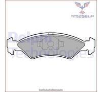LP351 Kit pastiglie pattini freno Delphi Anteriore per FORD FIESTA