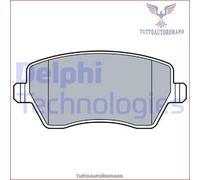 LP3550 Kit pastiglie pattini freno Delphi Anteriore per NISSAN MICRA IV V NOTE