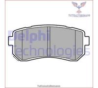 LP3576 Kit pastiglie pattini freno Delphi Posteriore per HYUNDAI TUCSON ix35 KI