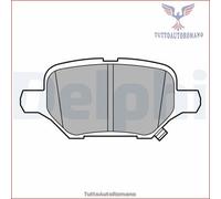 LP3611 Kit pastiglie pattini freno Delphi Posteriore per CHEVROLET TRAX OPEL MO