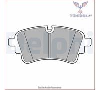 Set di pastiglie freno DELPHI LP3670, posteriore