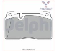 LP3677 Kit pastiglie pattini freno Delphi Anteriore per AUDI Q5 A7 A6 PORSCHE M