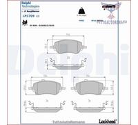 LP3709 Kit pastiglie pattini freno Delphi Anteriore per FIAT TIPO