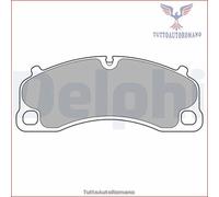 LP3729 Kit pastiglie pattini freno Delphi Anteriore per PORSCHE 911 718