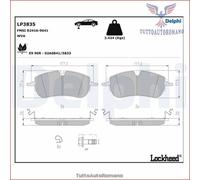 LP3835 Kit pastiglie pattini freno Delphi Anteriore per JAGUAR E-PACE LAND ROVE