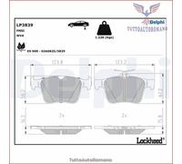 LP3839 Kit pastiglie pattini freno Delphi Posteriore per AUDI TT Q3 Q2 A3 CUPRA