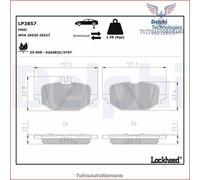 LP3857 Kit pastiglie pattini freno Delphi Posteriore per MERCEDES 200