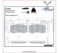 DELPHI LP3866 Kit pastiglie freni