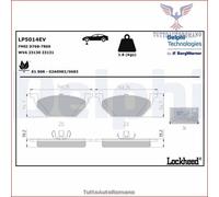 LP5014EV Kit pastiglie pattini freno Delphi Anteriore per SEAT Mii SKODA E-CITI
