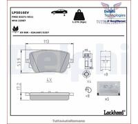 LP5016EV Kit pastiglie pattini freno Delphi Posteriore per MERCEDES EQB 250+ 35