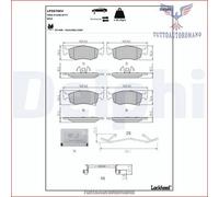 LP5079EV Kit pastiglie pattini freno Delphi Anteriore per FIAT 500e