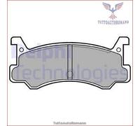 LP521 Kit pastiglie pattini freno Delphi Posteriore per DAIHATSU CHARADE GRAN M