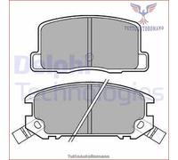 LP574 Kit pastiglie pattini freno Delphi Posteriore per TOYOTA MR2