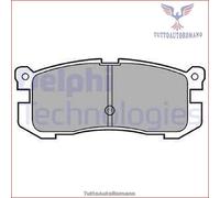 LP624 Kit pastiglie pattini freno Delphi Posteriore per FORD USA PROBE MAZDA 62