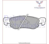 LP636 Kit pastiglie pattini freno Delphi Posteriore per ISUZU TROOPER