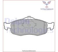 LP782 Kit pastiglie pattini freno Delphi Anteriore per FORD SCORPIO MONDEO COUG
