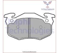 LP836 Kit pastiglie pattini freno Delphi Posteriore per RENAULT SCENIC MEGANE C