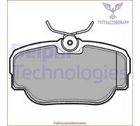 LP914 Kit pastiglie pattini freno Delphi Posteriore per LAND ROVER RANGE II DIS