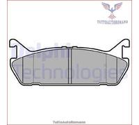 LP931 Kit pastiglie pattini freno Delphi Posteriore per DAIHATSU APPLAUSE MAZDA