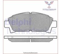 LP940 Kit pastiglie pattini freno Delphi Anteriore per TOYOTA AVENSIS CELICA CA