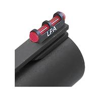 LPA Punto di mirino con base metallica coppia foro da 3 mm, fibra ottica rossa.