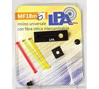 LPA TACCA DI MIRA VERDE ROSSO GIALLO MIRINO SLUG PER BINDELLA DA 6MM PER FUCILE PISTOLA