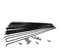 LPACXBYD 14 pz/lotto 14G 186 188 259 261 292 294 millimetri Sainless Acciaio Mountain Bike Raggi Mountain Bike Biciclette Da Strada Wheel Rim raggio Parte Per le biciclette(Black 292mm)