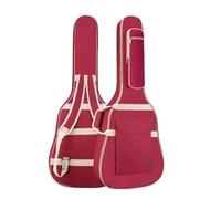 LPACXBYD Borsa for chitarra folk 10 mm spugna ispessita 40/41 pollici borsa universale for strumento musicale custodia for trasporto acustica per Viaggiare(Red)
