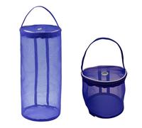 LPACXBYD Borsa Porta Lana Portable Yarn Storage Bag Hollow Mesh Knitting Crochet Organizer for Weaving Tools Sewing Accessories DIY Craft Basket(Blue,S)