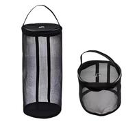LPACXBYD Borsa Porta Lana Portable Yarn Storage Bag Hollow Mesh Knitting Crochet Organizer for Weaving Tools Sewing Accessories DIY Craft Basket(Black,S)