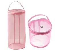 LPACXBYD Borsa Porta Lana Portable Yarn Storage Bag Hollow Mesh Knitting Crochet Organizer for Weaving Tools Sewing Accessories DIY Craft Basket(Pink,L)
