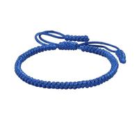 LPACXBYD Bracciale Corde Intrecciata Bracciale con nodi di corda blu da donna Braccialetti regolabili intrecciati fatti a mano fortunati uomo(Blue)