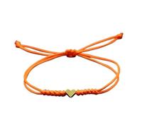 LPACXBYD Bracciale Corde Intrecciata Bracciale semplice con cuore d'amore Braccialetti intrecciati catena in corda nera a più colori rosa rosso nero Accessori for ragazze(55)