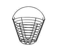 LPACXBYD Cestino Palline Golf Metal Golf Basket, Golfball Storage Container Sturdy Lightweight Bucket for Outdoor Sport, Training Supplies, Black