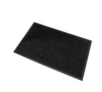 LPACXBYD Classico Tappetino d'ingresso a Strisce Doppie for Ufficio, casa, Cucina, Bagno, Antiscivolo, Commerciale, for pavimentazione per aspirare Le Porte d'ingresso(Black)