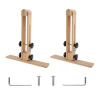 LPACXBYD Clip in Legno per Cucito A Mano Cucitura in Pelle Pony 180° Rotazione Regolabile Fai da Te A Mano Cavallo Tavolo Desktop Morsetto for Cucire Strumenti di Lavoro Artigianali(2pcs)