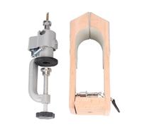 LPACXBYD Clip in Legno per Cucito A Mano Cucitura in Pelle Pony 360 Rotazione Universale Regolazione Girevole Veloce in Morsetto in Legno Strumenti for L'artigianato in(Sticky Leather)