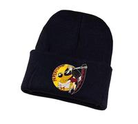 LPAEBGW So-ul Eat-er Cappellino Uomo Invernale, Berretto con Stampa di Anime in Maglia, Berretto da Sci per Adulti, Adolescenti e Bambini, Semplice(Black6)