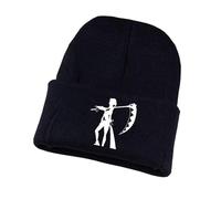 LPAEBGW So-ul Eat-er Cappellino Uomo Invernale, Berretto con Stampa di Anime in Maglia, Berretto da Sci per Adulti, Adolescenti e Bambini, Semplice(Black4)