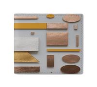 LPAGBCNU Portafoglio da uomo porta carte di credito per le donne portafoglio sottile densamente strutturato geometria portafoglio bifold con finestra ID