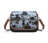 LPAGBCNU Seaside Strange Crossbody Borse per le donne Cinghie rimovibili e chiusura con cerniera Borse a tracolla in pelle Borse da donna Pochette