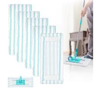 LPAMABA 5 Pz Panno Mop in Microfibra Ricambio da 48x17cm,Panni Cuscinetti per Mocio Lavabile,Ricambio per Tergicristalli in Microfibra per Legno Duro Laminato Vinile Piastrella